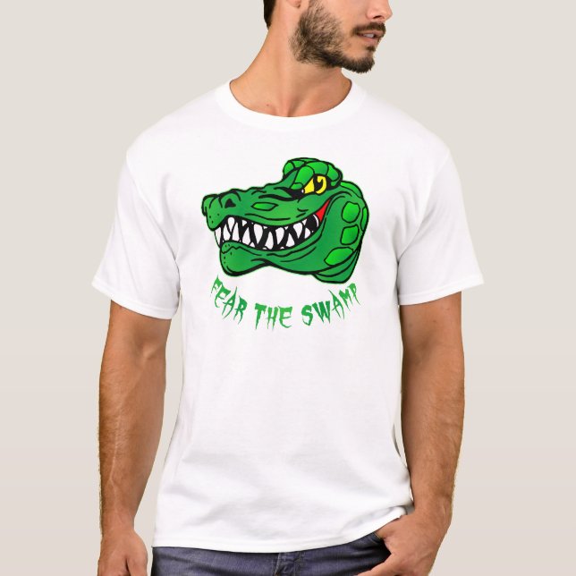 Camiseta Medo Do Gator Do Pântano (Frente)