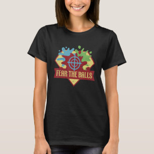 Camiseta Medo Do Jogador De Lança De Fogo Da Arma De Tinta
