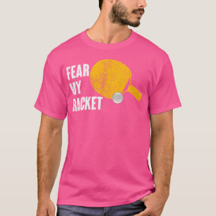 Camiseta Medo do meu Tênis de Ping PongTable Engraçado no R