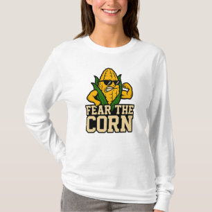 Camiseta Medo do Milho Funny Nebraska Corn Mascot Muscle