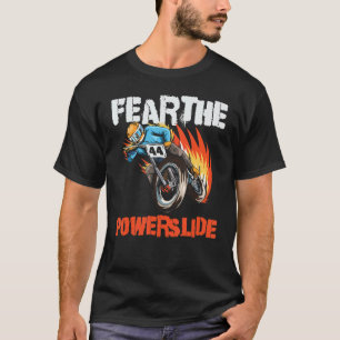 Camiseta Medo Do Powerslide Para Um Driver De Rastreamento