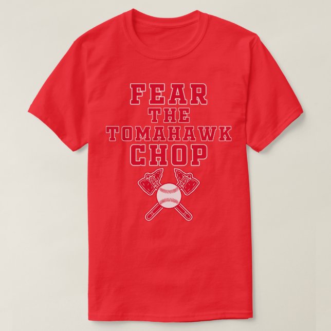 Camiseta Medo do Tomahawk Chop (Frente do Design)