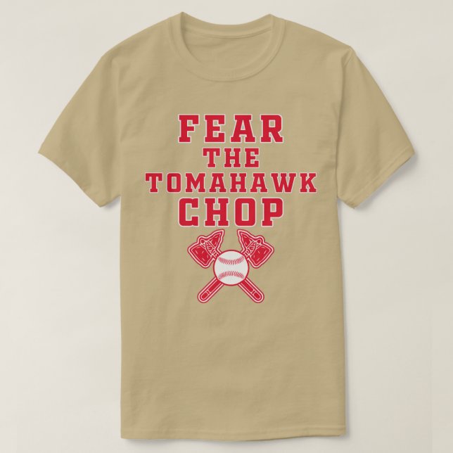 Camiseta Medo do Tomahawk Chop (Frente do Design)