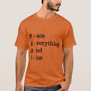 Camiseta MEDO, Enfrente Tudo e Se Erga