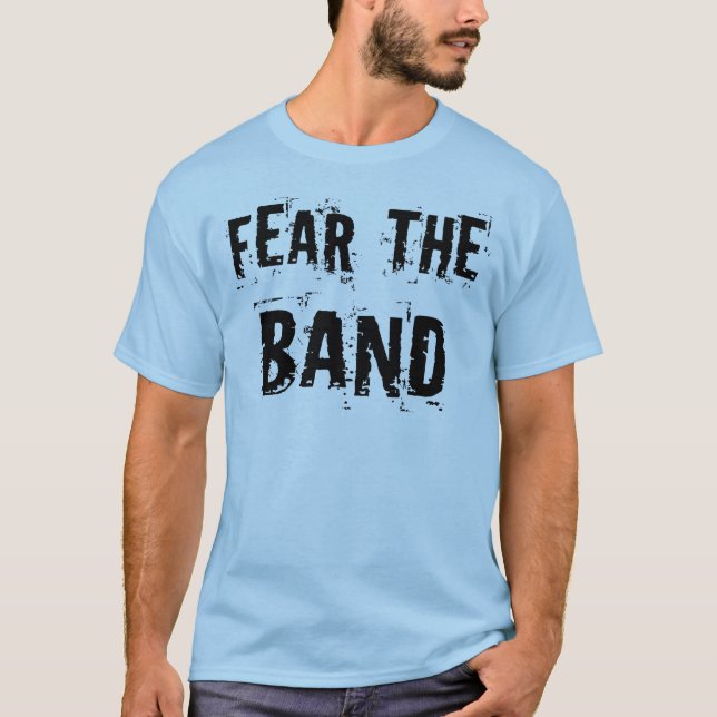 Camiseta Medo engraçado o presente do humor da música (Frente)