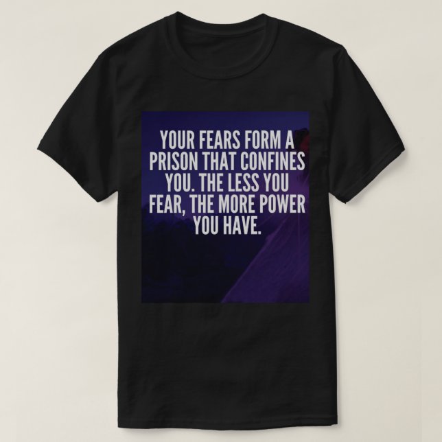 Camiseta MEDO - Motivação (Frente do Design)