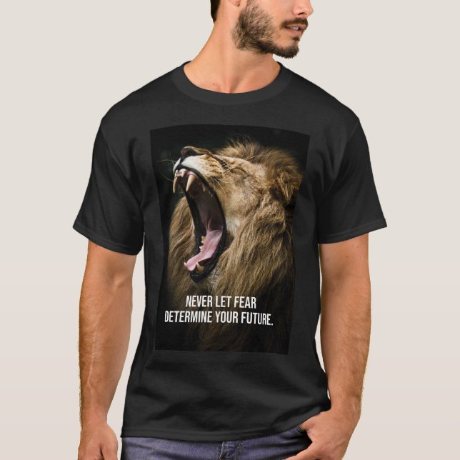 Camiseta Medo - Motivação do Leão (Frente)