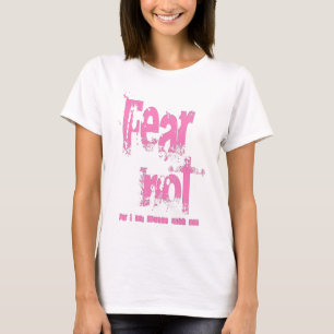 Camiseta Medo não é verde-rosa cristão
