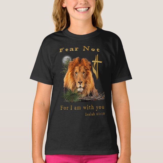 Camiseta Medo não Isaiah 41:10 (Frente)