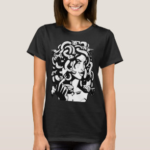 Camiseta Medusa Cabeça Cobra Cabelo de Cabelo Grego