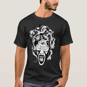 Camiseta Medusa Cobra Cabeça Mitologia Anciã Grego