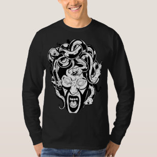Camiseta Medusa Cobra Cabeça Mitologia Anciã Grego