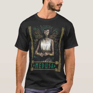 Camiseta Medusa Cobra Hair Tarot Card Mito Grego