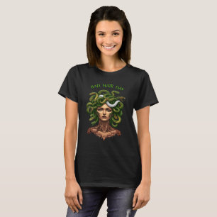 Camiseta Medusa Cobra Mau Dia de Cabelo