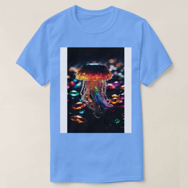 Camiseta medusa colorida (Frente do Design)