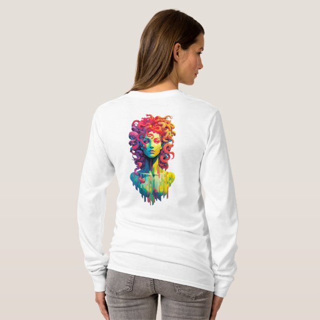 Camiseta Medusa Colorida (Parte Traseira Completa)
