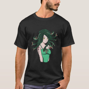 Camiseta Medusa E Medusa Mulheres E Animas Medusa E Grego