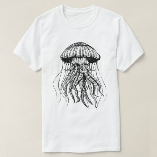 Camiseta Medusa Gerada por IA na Natureza