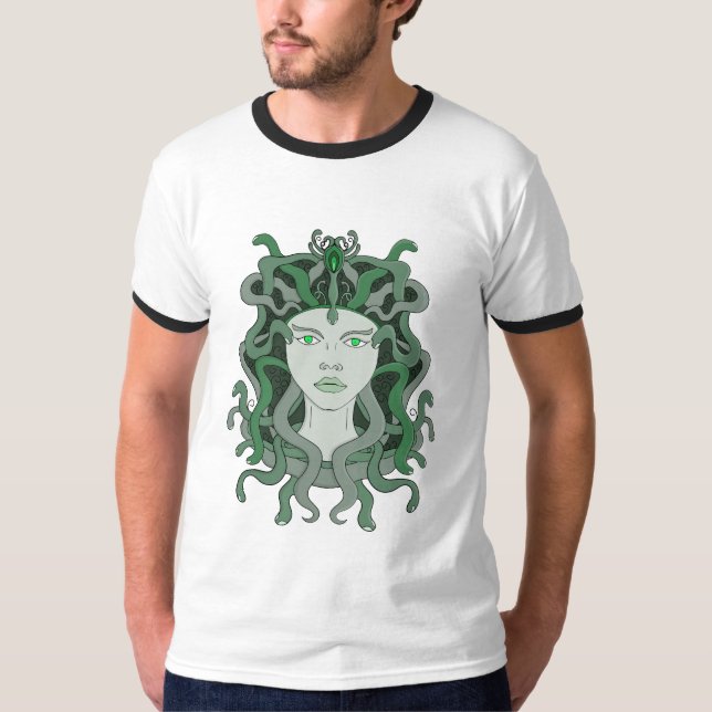 Camiseta Medusa Gorgo Cobra Gorgon Monstro Mitologia Grega (Frente)