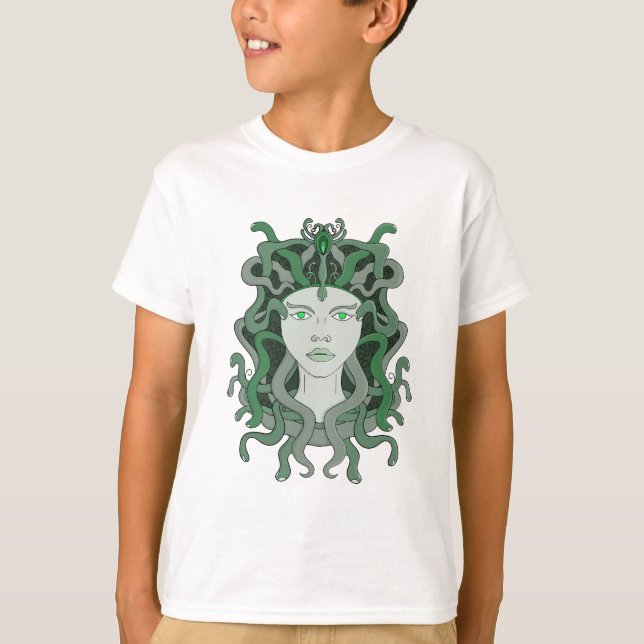 Camiseta Medusa Gorgo Cobra Gorgon Monstro Mitologia Grega (Frente)