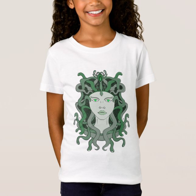 Camiseta Medusa Gorgo Cobra Gorgon Monstro Mitologia Grega (Frente)