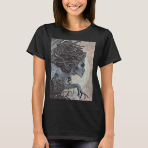 Camiseta Medusa Mitologia Grega Oculta Assustador Escuro Ar