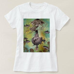 Camiseta Medusa submarinas de Steampunk