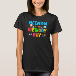 Camiseta Meemaw Do Helicop Da Família Birthday Boy
