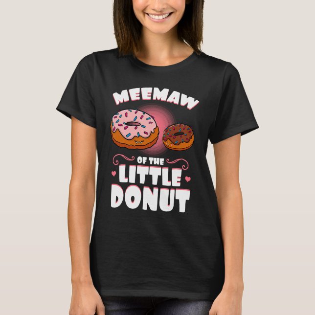 Camiseta Meemaw Do Pequeno Gênero Da Rosquinha Reveal Show  (Frente)