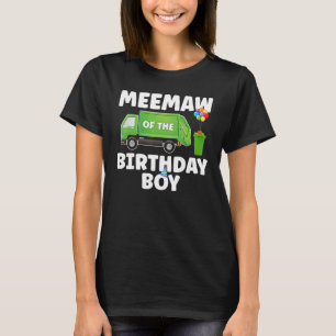 Camiseta Meemaw Do Reciclagem Do Tema Do Lixo Do Garoto De