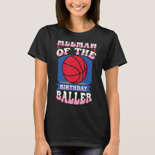 Camiseta Meemaw Do Tema De Basquete De Aniversário