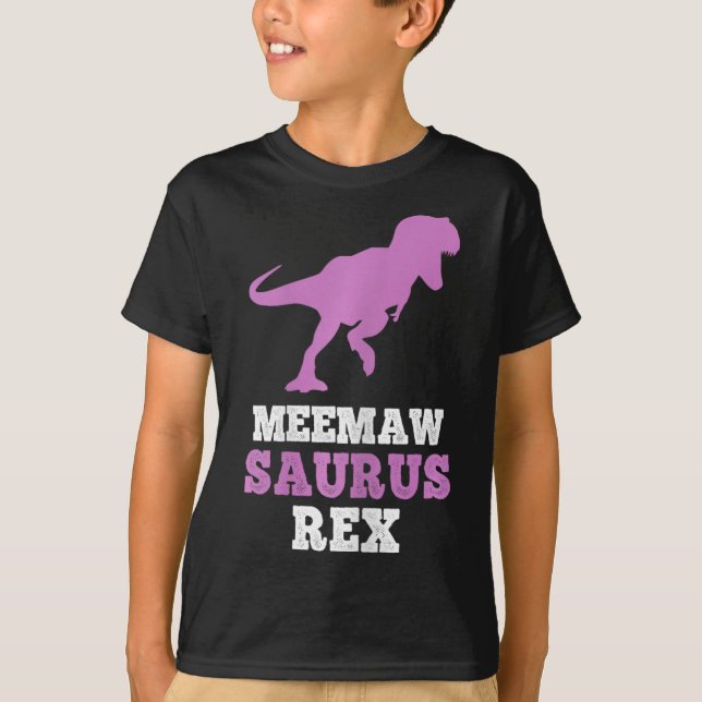 Camiseta Meemaw-saurus Rex Dino Dinosaur Meemawsaurus Funny (Frente)