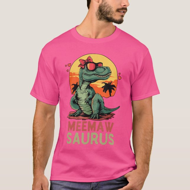 Camiseta MeemawSaurus Dino Dinosaur MeemawSaurusRe Funnyre  (Frente)