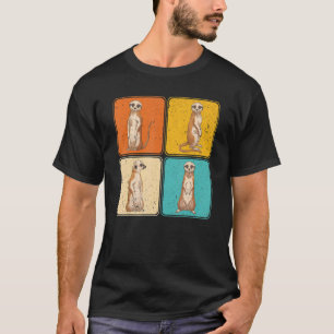 Camiseta Meerkat Animal do Zoo África pop Cute