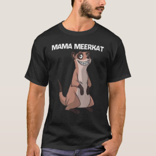 Camiseta Meerkat Bonito Para Mulheres Meninas Meerkat Mongo