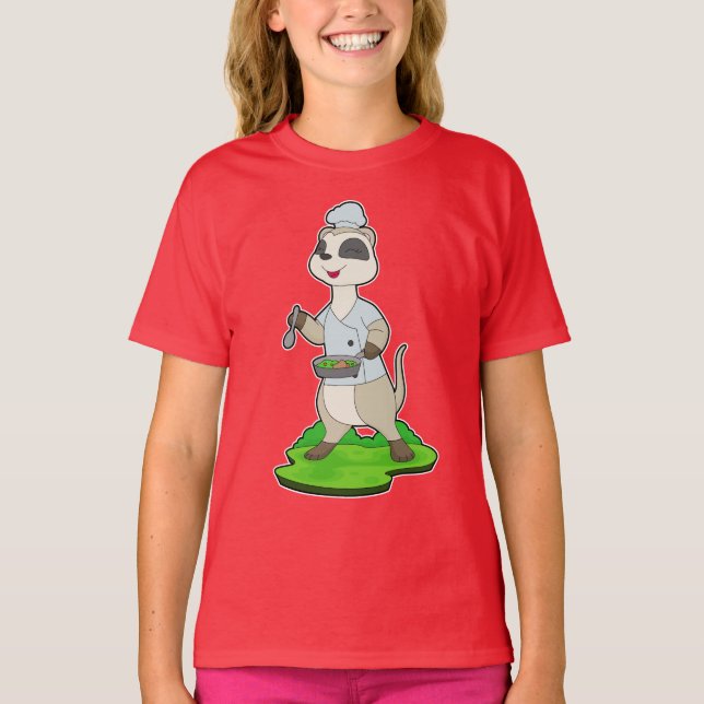 Camiseta Meerkat Chef Bowl Cook (Frente)