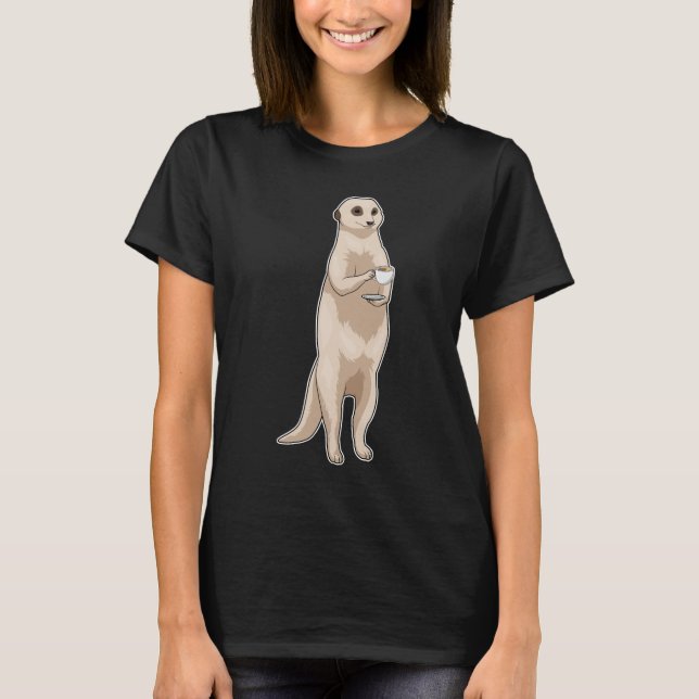 Camiseta Meerkat Coffee Cup (Frente)