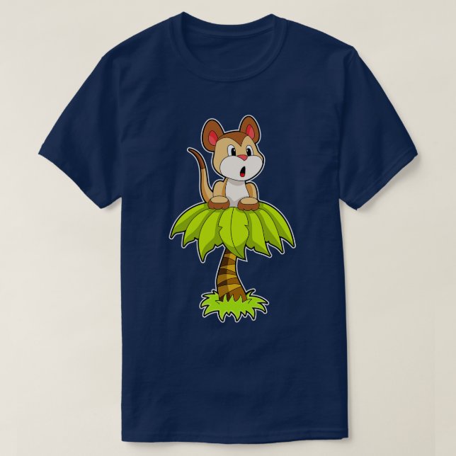 Camiseta Meerkat com árvore (Frente do Design)
