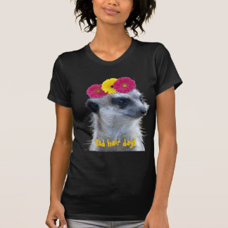 Camiseta Meerkat com as 3 margaridas brilhantes