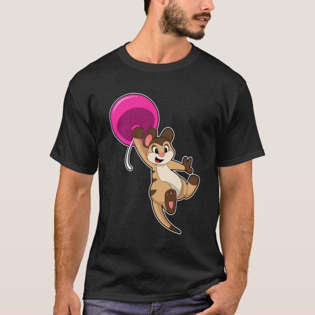 Camiseta Meerkat com Balão (Frente)