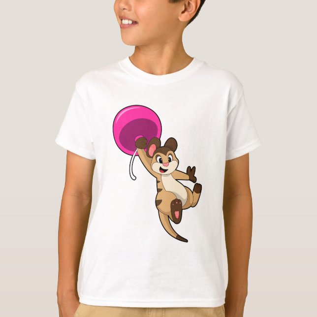 Camiseta Meerkat com Balão (Frente)