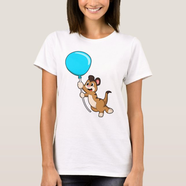 Camiseta Meerkat com Balão (Frente)