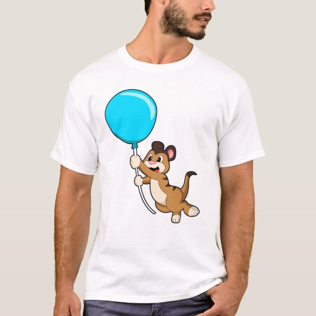 Camiseta Meerkat com Balão (Frente)