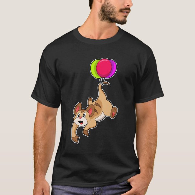 Camiseta Meerkat com Balão (Frente)