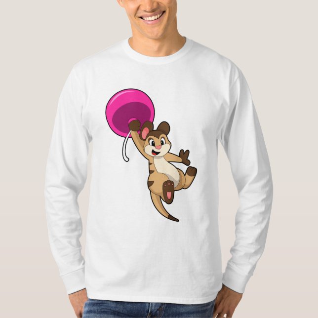 Camiseta Meerkat com Balão (Frente)