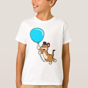 Camiseta Meerkat com Balão