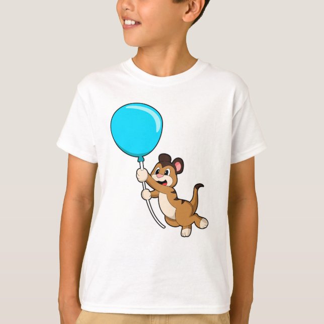 Camiseta Meerkat com Balão (Frente)