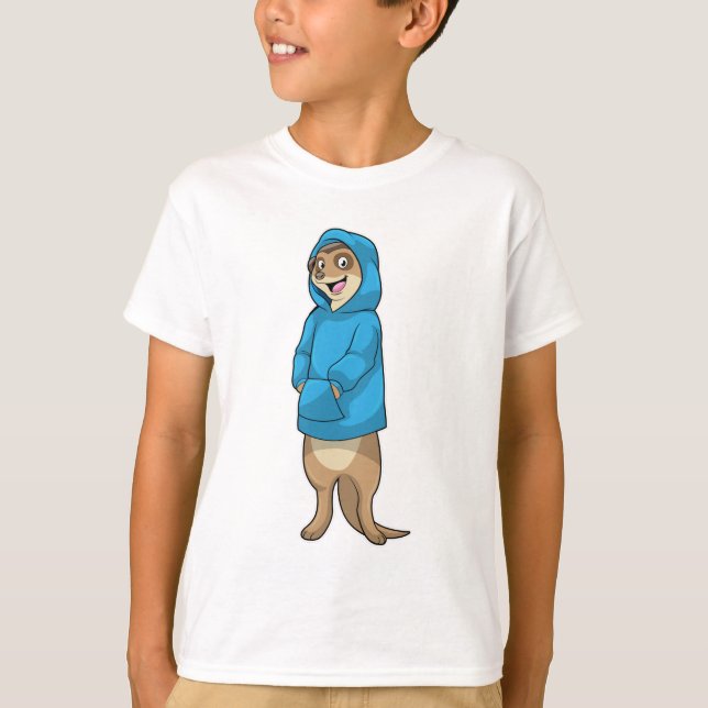 Camiseta Meerkat com Hoodie (Frente)