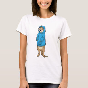 Camiseta Meerkat com Hoodie