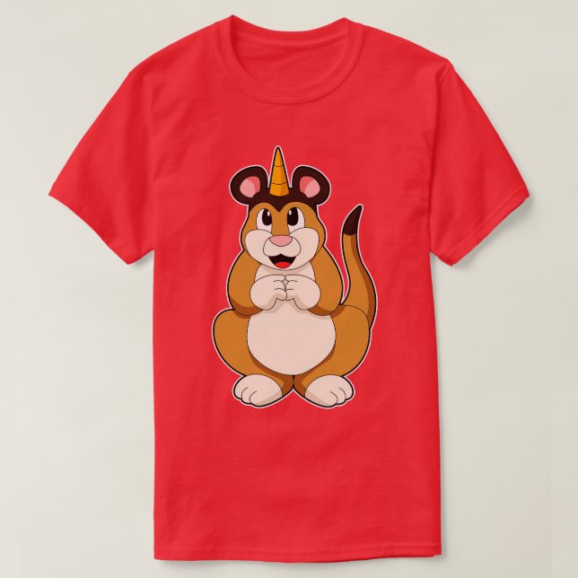 Camiseta Meerkat com Horn (Frente do Design)